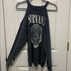 Nirvana cold shoulder sweater